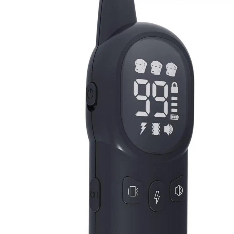 Нашийник против лай за домашни любимци, водоустойчив, безжичен, с дистанционно управление, акумулаторен електрически нашийник за дресировка за малки, средни големи кучета