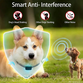 USB υπερηχητικό αδιάβροχο κολάρο σκυλιών κατοικίδιων ζώων κατά του φλοιού Συσκευή Intelligent Electric Εκπαίδευση Stop Barking