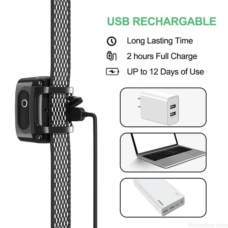 USB ултразвукова вибрация водоустойчива яка за домашни кучета устройство против лай интелигентно електрическо обучение спиране на лаенето