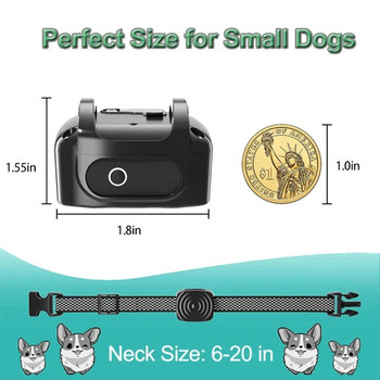 Устройство против лай на домашни кучета USB ултразвуков интелигентен електрически нашийник за обучение на кучета Вибрация на кучета Водоустойчив нашийник Консумативи