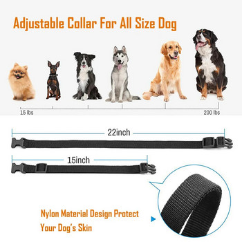Αντικατάσταση κολάρου επαναφορτιζόμενης θήκης σκύλου Nylon Dog Collar for Dog Training System model 998DR