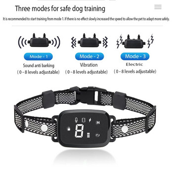 Για 1 σκύλο Smart Automatic Shock Collar Training Touch Digital Display Επαναφορτιζόμενη αδιάβροχη συσκευή εκπαίδευσης σκύλων Κολάρο κατοικίδιων
