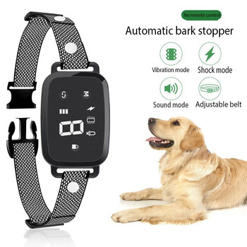 За 1 куче Smart Automatic Shock Collar Training Touch Digital Display Акумулаторно водоустойчиво устройство за обучение на кучета Нашийник за домашни любимци