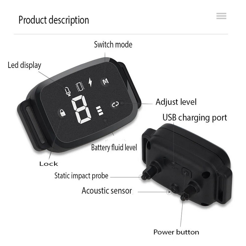 За 1 куче Smart Automatic Shock Collar Training Touch Digital Display Акумулаторно водоустойчиво устройство за обучение на кучета Нашийник за домашни любимци