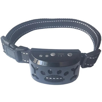 Dog Auto Anti-Bark Collar Επαναφορτιζόμενη μπαταρία USB Κολάρα Ασφάλεια Static Shock Humane Anti-Bark Collars Αξεσουάρ για σκύλους 3 χρώματα