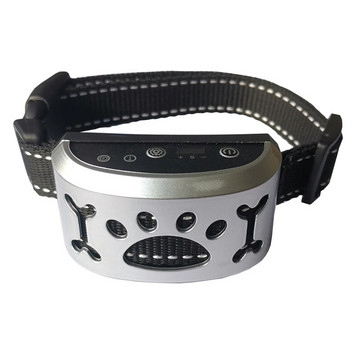 Dog Auto Anti-Bark Collar Επαναφορτιζόμενη μπαταρία USB Κολάρα Ασφάλεια Static Shock Humane Anti-Bark Collars Αξεσουάρ για σκύλους 3 χρώματα