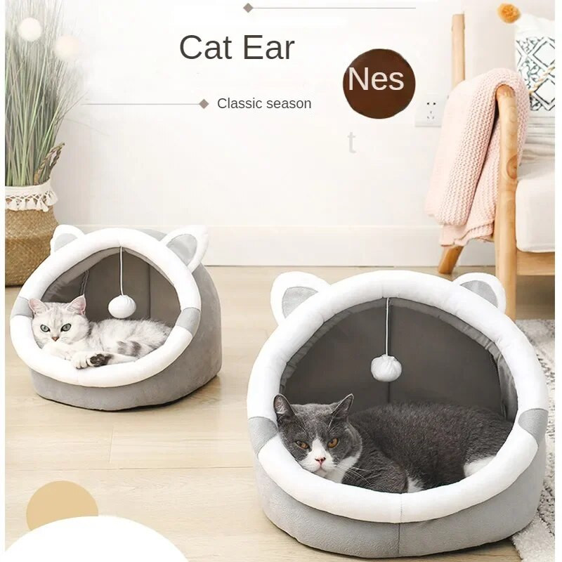Topla zima Odvojive potrepštine za mačke na mreži slavnih za mačke. Gnijezdo za mačje uho Four Seasons General Poluzatvoreno gnijezdo za mačke
