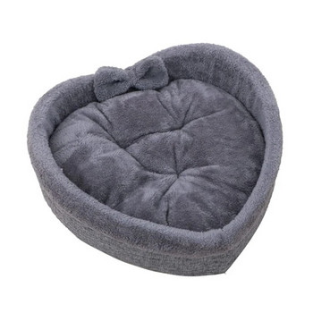 Удобно легло за домашни любимци във формата на сърце Дебел полипропиленов памук Топъл развъдник - вътрешна къща за малки и средни кучета Консумативи за домашни любимци