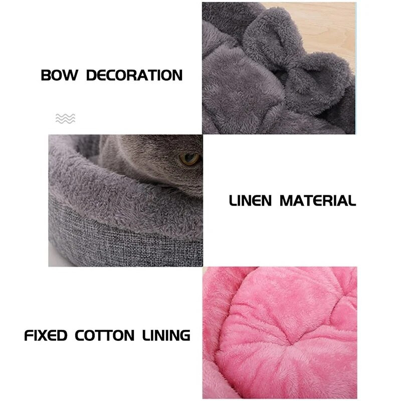 Удобно легло за домашни любимци във формата на сърце Дебел полипропиленов памук Топъл развъдник - вътрешна къща за малки и средни кучета Консумативи за домашни любимци