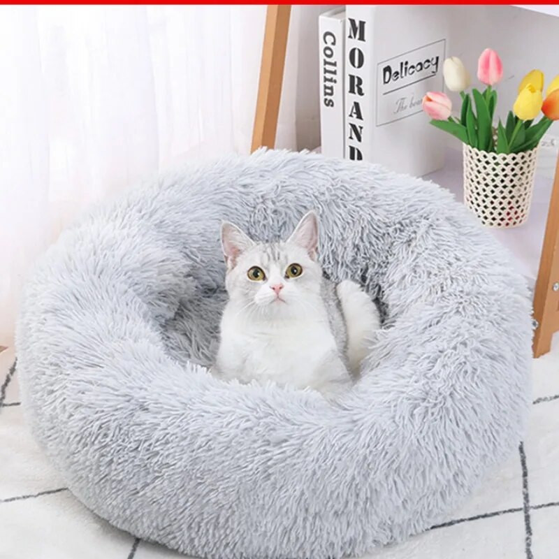 Кучешки легла за големи кучета Легло Супер меко кучешко легло Плюшена постелка за котки Лабрадори Къща Кръгла възглавница Продукти за домашни любимци Аксесоари