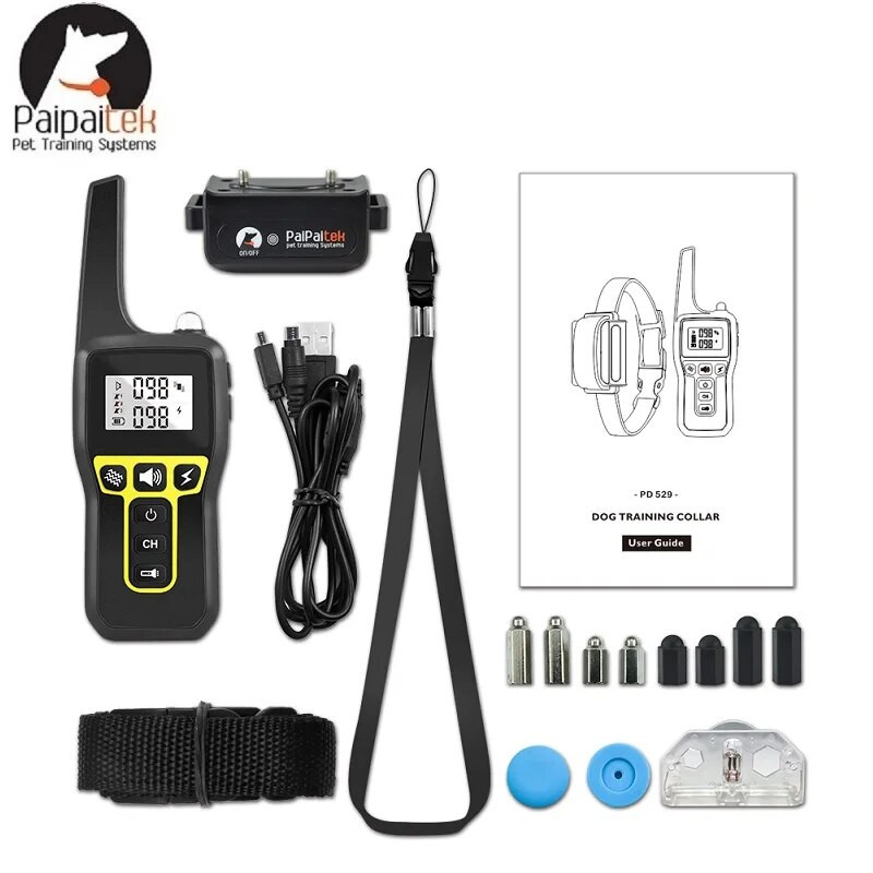 1000M дистанционен нашийник против лай за кучета 433HZ Електрически нашийник за обучение на кучета Универсален нашийник за кучета Водоустойчив акумулаторен Безплатна доставка