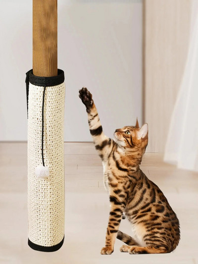 1 τεμάχιο Sisal Cat Scratch Μαξιλάρι Καναπέ Προστασίας Ματ Σιζάλ Επιτραπέζιο πόδι Ξυστό για γάτα