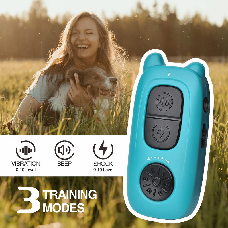 400M kaugjuhtimispuldiga koerte põrutusrihm Laetav haukumisvastane koera kaelarihm elektrišoki treenimine lemmikloomade koolitaja kaelarihm veekindel