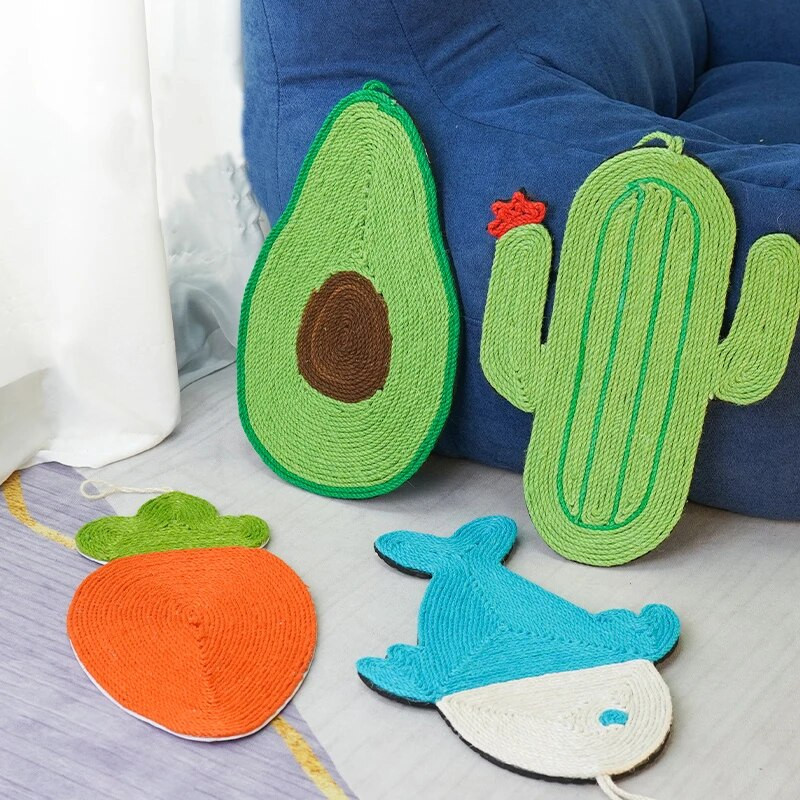 Дъска за драскане за котки Играчка за драскане за котки Въже от сизал Коте Дъска за драскане Котешки играчки за драскане Защита на мебели Стъргалка за нокти