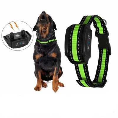 Kutyakiképző nyakörv ugatásgátló eszköz USB töltő elektromos ultrahangos biztonsági leállító vibrációs csepphajó kisállat kutyus számára