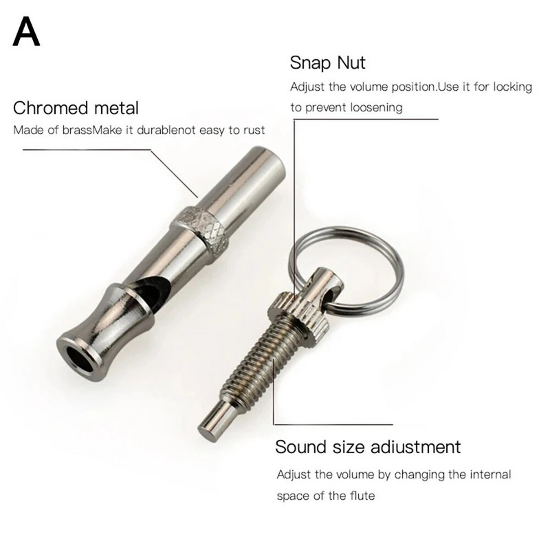 Регулируема свирка за кучета Pet Dog Training Obedience Whistle Sound Repeller Stop Barking Control for Dog Training Възпиращ свирка