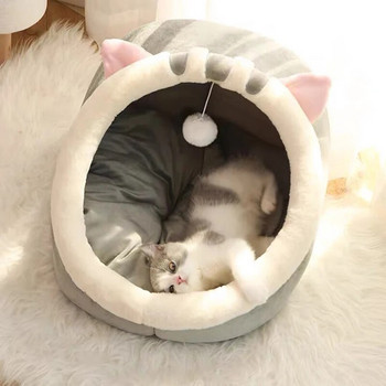 Κρεβάτι γάτας βαθύ ύπνου Ζεστό καλάθι για κατοικίδια Άνετο σπίτι για γάτα Ξαπλώστρα για γατάκια Μαξιλάρι Σκηνή Nesk για γάτα Πολύ μαλακό μικρό τσαντάκι για σκύλους Cave Cats κρεβάτι