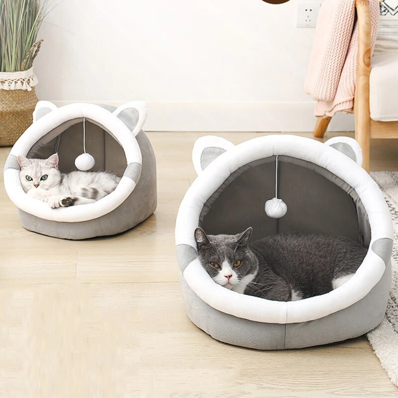 Сладко котешко легло Pet House Kitten Lounger Cushion Малко куче Палатка Mat Myshable Puppy Basket Cave Mat Soft for Cats House Bed Supplies