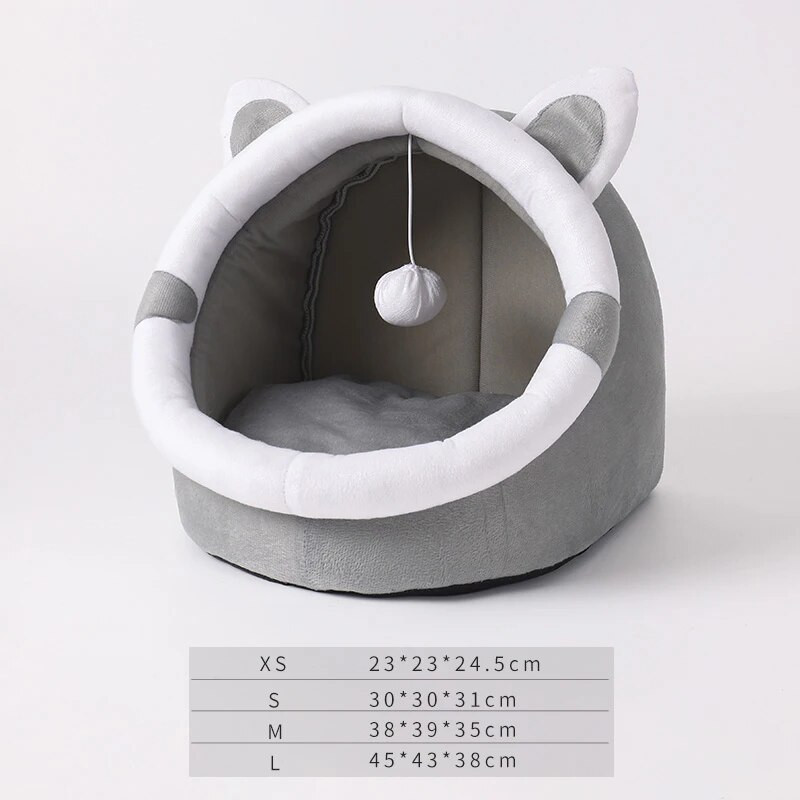 Сладко котешко легло Pet House Kitten Lounger Cushion Малко куче Палатка Mat Myshable Puppy Basket Cave Mat Soft for Cats House Bed Supplies