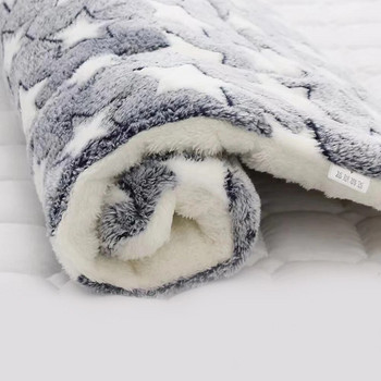Κουβέρτα γάτας μαλακό φανελένιο ζεστό κρεβάτι ματ Μαξιλάρι σκύλου Προμήθειες για κατοικίδια Φθινοπωρινά Χειμερινά κουνέλια Puppy Kitten Thickened Pad Πλένεται στο πλυντήριο