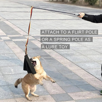 Обучение на кучета Кожа/плат Парцал за ухапване K9 Играчка за кученца Кърпа за ухапване на домашни любимци за трениране на захапка Игра Игра на дърпане на въже с дръжка