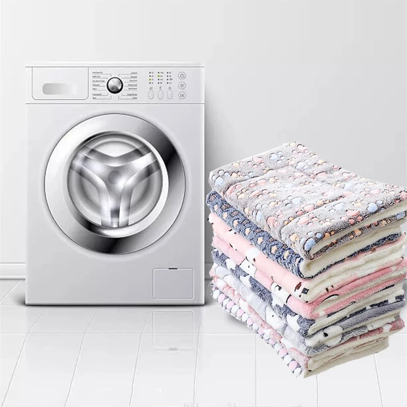 Миещо се куче Легло за домашен любимец Котка Легло за многократна употреба Кучешко легло Удебелена мека поларена подложка Одеяло Подложка за легло Възглавница Домашен преносим килим за миене Поддържа топлината