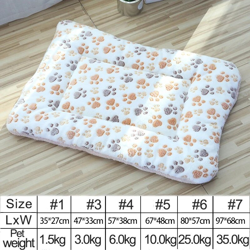 Миещо се куче Легло за домашен любимец Котка Легло за многократна употреба Кучешко легло Удебелена мека поларена подложка Одеяло Подложка за легло Възглавница Домашен преносим килим за миене Поддържа топлината
