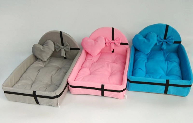 Сладка възглавница Домашни любимци Котки Кучета Къщичка Гнездо с постелка Топли Малки Средно Големи Кучета Домашни Любимци Подвижен Матрак Котка Легло Куче Кученце Развъдник