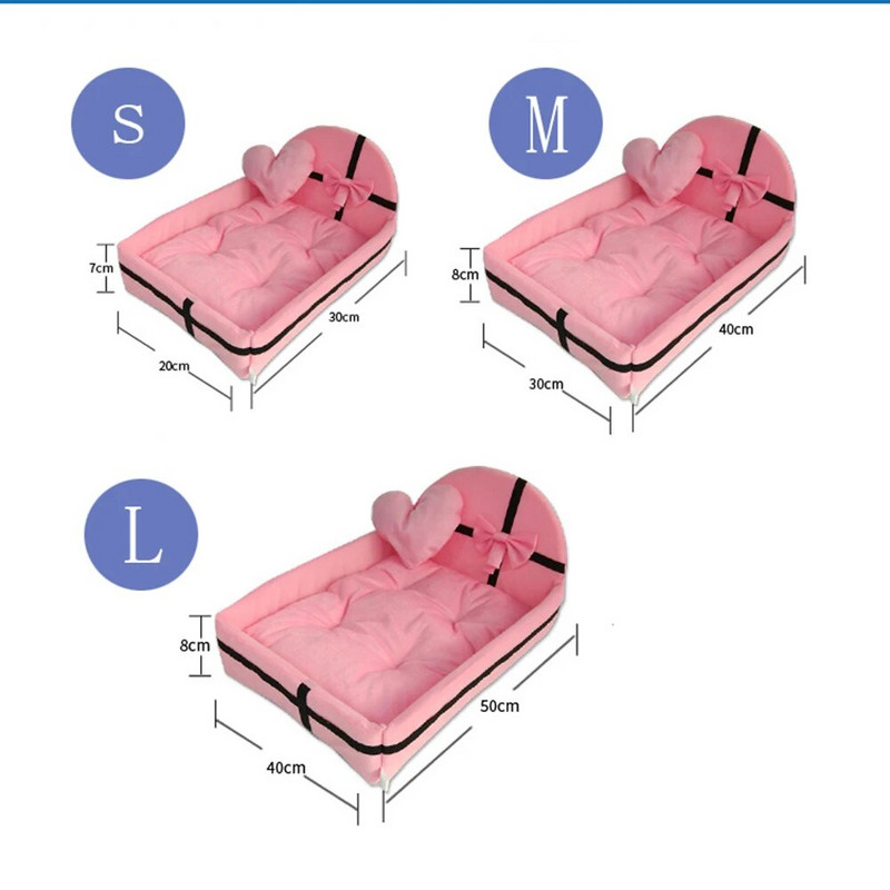 Сладка възглавница Домашни любимци Котки Кучета Къщичка Гнездо с постелка Топли Малки Средно Големи Кучета Домашни Любимци Подвижен Матрак Котка Легло Куче Кученце Развъдник