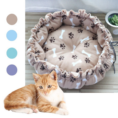 Creative Soft Warm Pet Bed Nest Dual-Use Adjustable Drawstring Pet Nest Bed Pet Cushion for Cats Puppies Pet Supplies