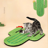Επιτοίχια Sisal Cats Sleeping Mat Cat Scratching Board Scratching Cactus Shape Scratch ανθεκτικά αντιολισθητικά μαξιλάρια για κατοικίδια Παιχνίδια για άσκηση
