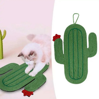 Επιτοίχια Sisal Cats Sleeping Mat Cat Scratching Board Scratching Cactus Shape Scratch ανθεκτικά αντιολισθητικά μαξιλάρια για κατοικίδια Παιχνίδια για άσκηση