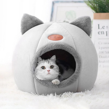 Νέα άνεση βαθύ ύπνου στο χειμωνιάτικο κρεβάτι γάτας μικρό χαλάκι καλάθι μικρό σκύλο σπίτι προϊόντα κατοικίδια σκηνή άνετα κρεβάτια σπηλιάς Εσωτερικό cama gato