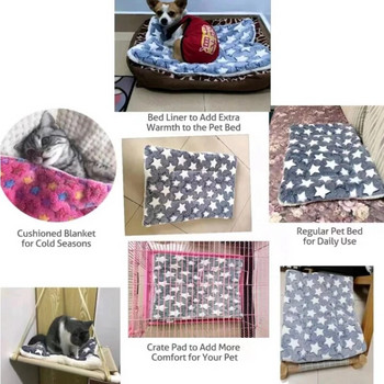 Flannel Pet Mat Σκύλος Κρεβάτι για γάτα Παχύ χαλάκι ύπνου Κουβέρτα για σκύλους για κουτάβι γατάκι Κρεβάτι για κατοικίδια σκύλους για μικρά μεγάλα σκυλιά Χαλί για κατοικίδια