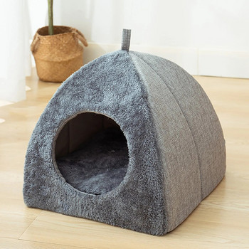 Γάτα κλειστό σπίτι για γάτα Ζεστό και βαθύ ύπνο Προμήθειες κατοικίδιων για σκύλους Σκηνή για γάτες Ζεστό κρεβάτι για γάτες Σπίτι ύπνου Σπήλαιο Κρεβάτια για γατάκια Καλάθι για κατοικίδια