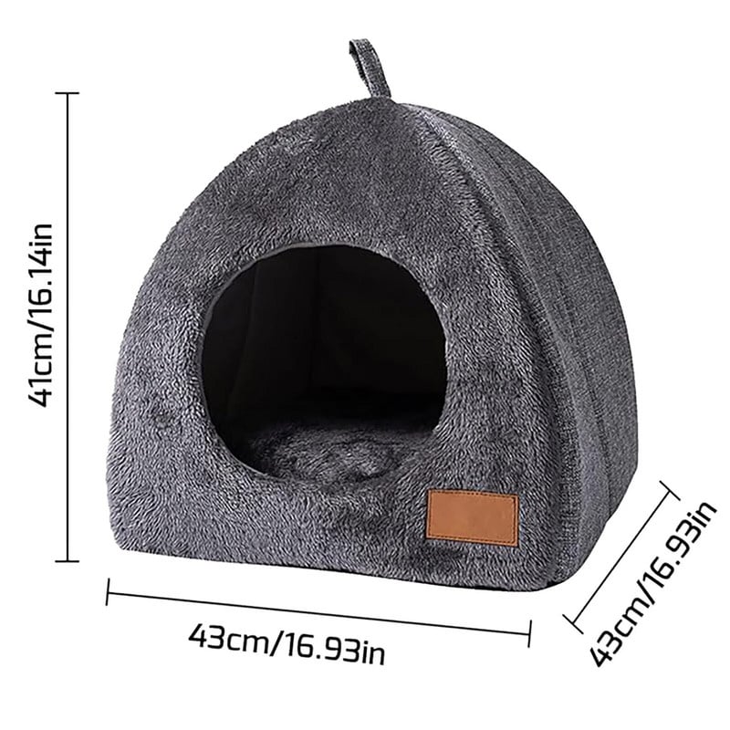 Котешка затворена къща за котки Домашен любимец Топъл и дълбок сън Куче Стоки за домашни любимци Котешка палатка Топла котешко легло Къща Спална пещера Легла за коте Кошница за домашни любимци