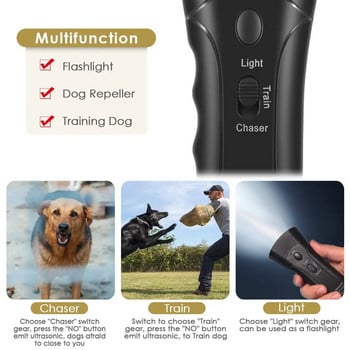 Dog Repeller Repellents Dogs Ultrasonic Bark Deterrents Εκπαιδευτικός εξοπλισμός Anti Barking Stop Bark Deterrents Φακός Led