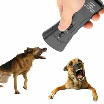 Преносимо ултразвуково устройство за трениране на кучета Устройство за възпиране на кучета/Устройства за контрол на лаенето на кучета Инструмент за обучение Stop Barking Sonic Dog Repeller