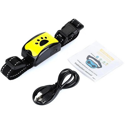 vip link USB Επαναφορτιζόμενο κολάρο εκπαίδευσης σκύλων Υπερηχητικό κολάρο κατοικίδιων ζώων κατά του γαβγίσματος Stop γαβγίσματος Δόνηση αδιάβροχες συσκευές κολάρου