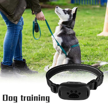 Нов USB електрически нашийник за обучение на кучета Ултразвуков нашийник за домашни кучета против лай, спиране на лаенето, вибрации, водоустойчиви нашийници