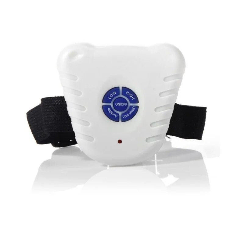 Állítható ultrahangos ugatásgátló nyakörv, vízálló, ugatásgátló nyakörv kis házi kedvencek kiképző eszközének gombcsatolója számára