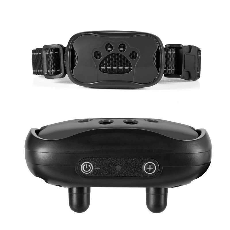 Нов USB електрически нашийник за обучение на кучета Ултразвуков нашийник за домашни кучета против лай, спиране на лаенето, вибрации, водоустойчиви нашийници