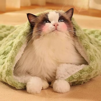 Универсално одеяло за спане за домашни любимци, одеяло за котки и кучета, трислойна постелка, развъдник, аксесоари за котки, есен и зима
