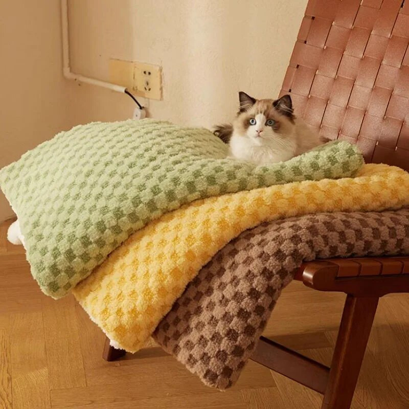 Универсално одеяло за спане за домашни любимци, одеяло за котки и кучета, трислойна постелка, развъдник, аксесоари за котки, есен и зима