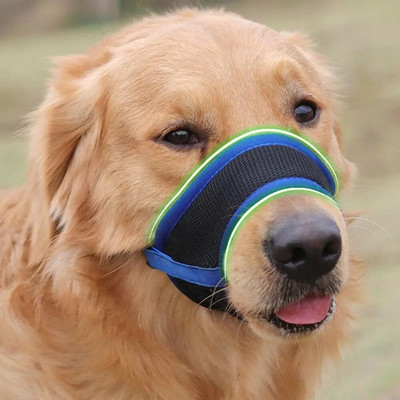 Állítható, légáteresztő hálós kutyaszájvédő kutya kölyök szájkosár kisállat arcvédő kisállat kellékek