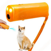Pet Dog Repeller Anti Barking Συσκευή Υπερήχων Απωθητικό Σκύλου Stop Bark Control Προμήθειες εκπαίδευσης με φακό LED