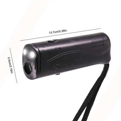 Pet Dog Repeller Anti Barking Συσκευή Υπερήχων Απωθητικό Σκύλου Stop Bark Control Προμήθειες εκπαίδευσης με φακό LED