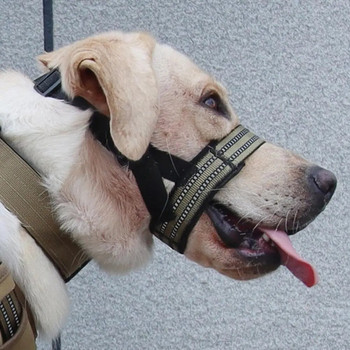Бързо освобождаваща се кучешка муцуна Регулируема светлоотразителна каишка за кучешка муцуна Удобен оглавник за разходки на открито с мека каишка за носа Домашен любимец