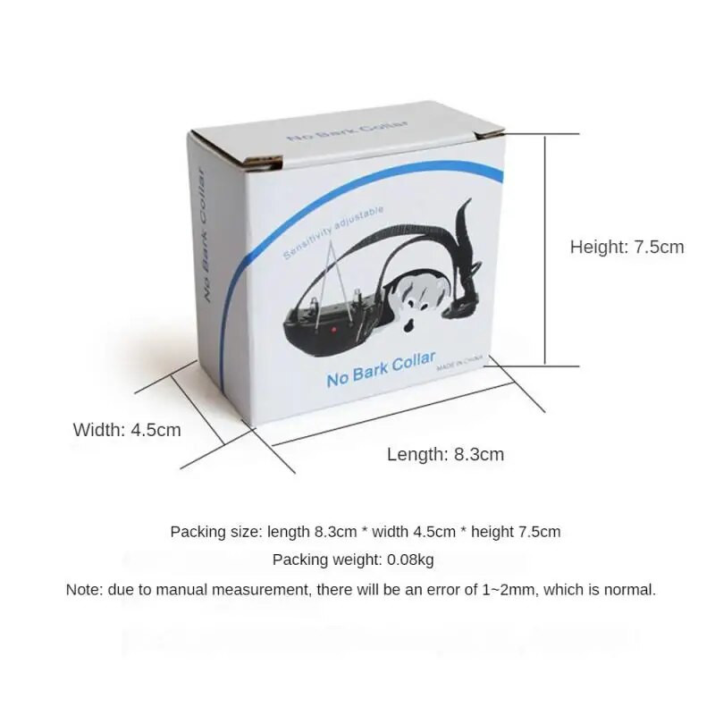 Ugatásgátló kiképző nyakörv kutyaugatásgátló nyakörv Automatikus ugatásgátló nyakörv kutyakiképző elektromos sokk ugatás megállítása kisállat kellékek