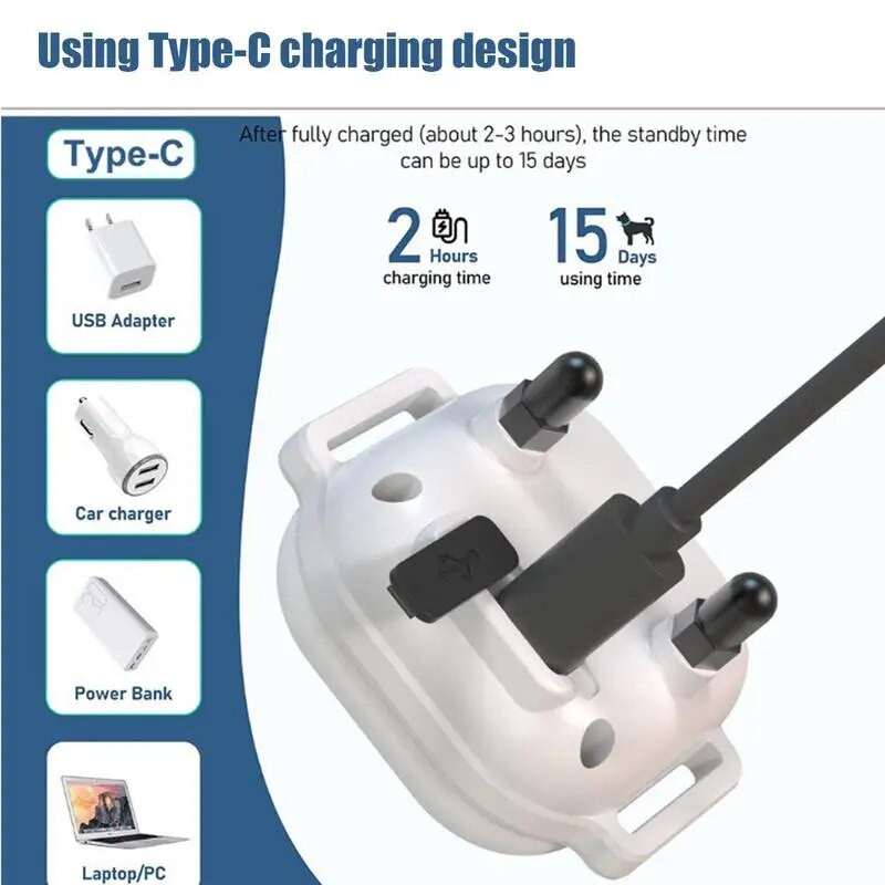 Automatikus ugatásgátló kutyanyakörv Ugatásálló nyakörv Ugatásgátló digitális kijelzővel USB újratölthető kiképző nyakörv kutyák számára